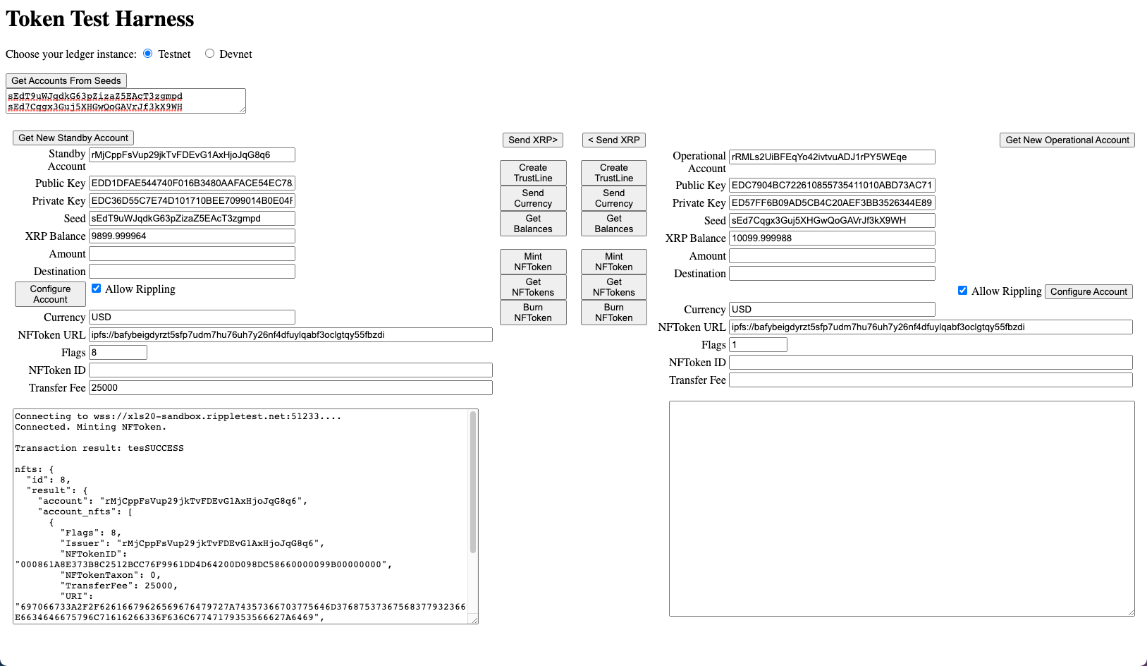 Mint NFToken fields