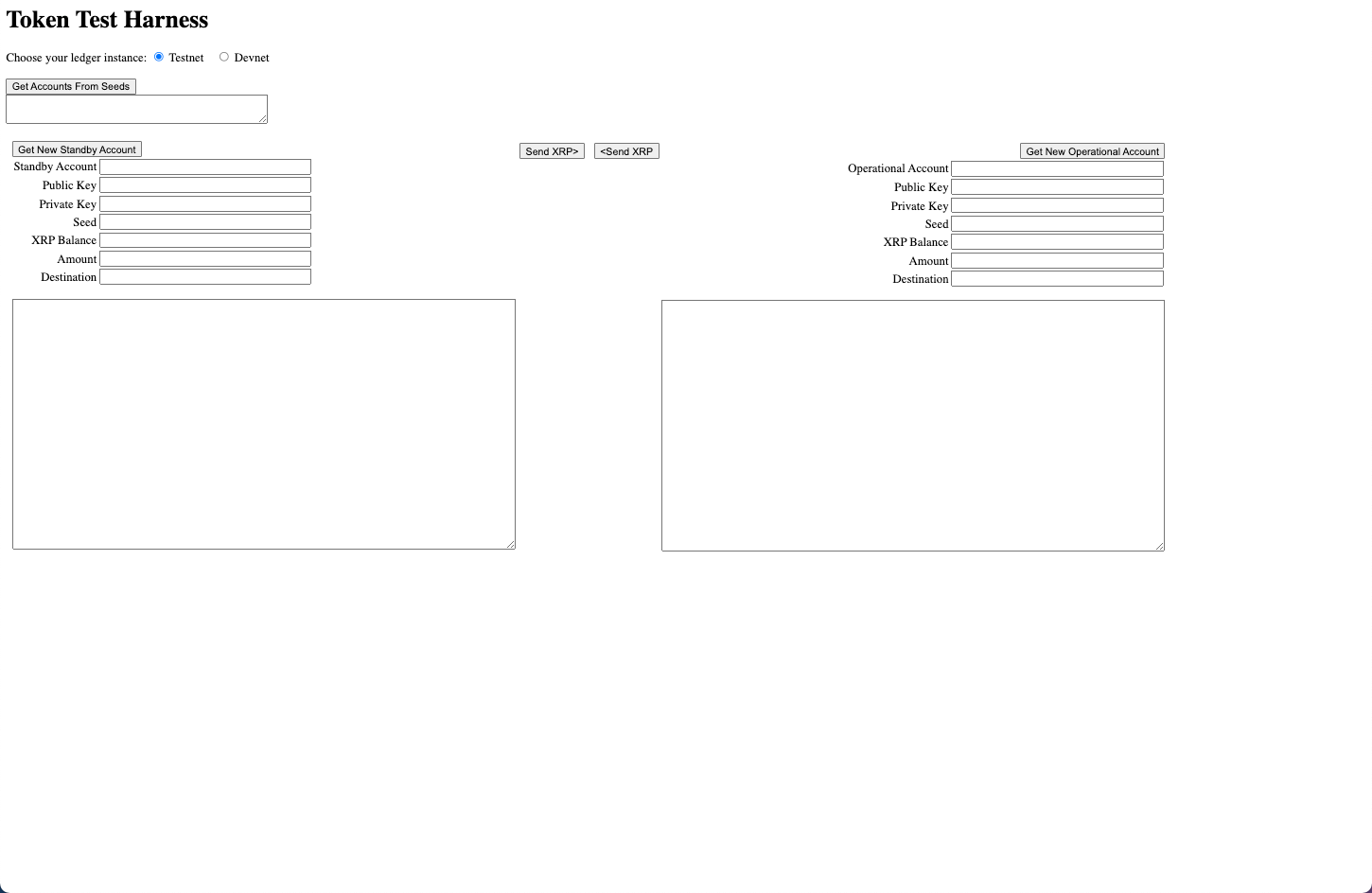 Token Test Harness